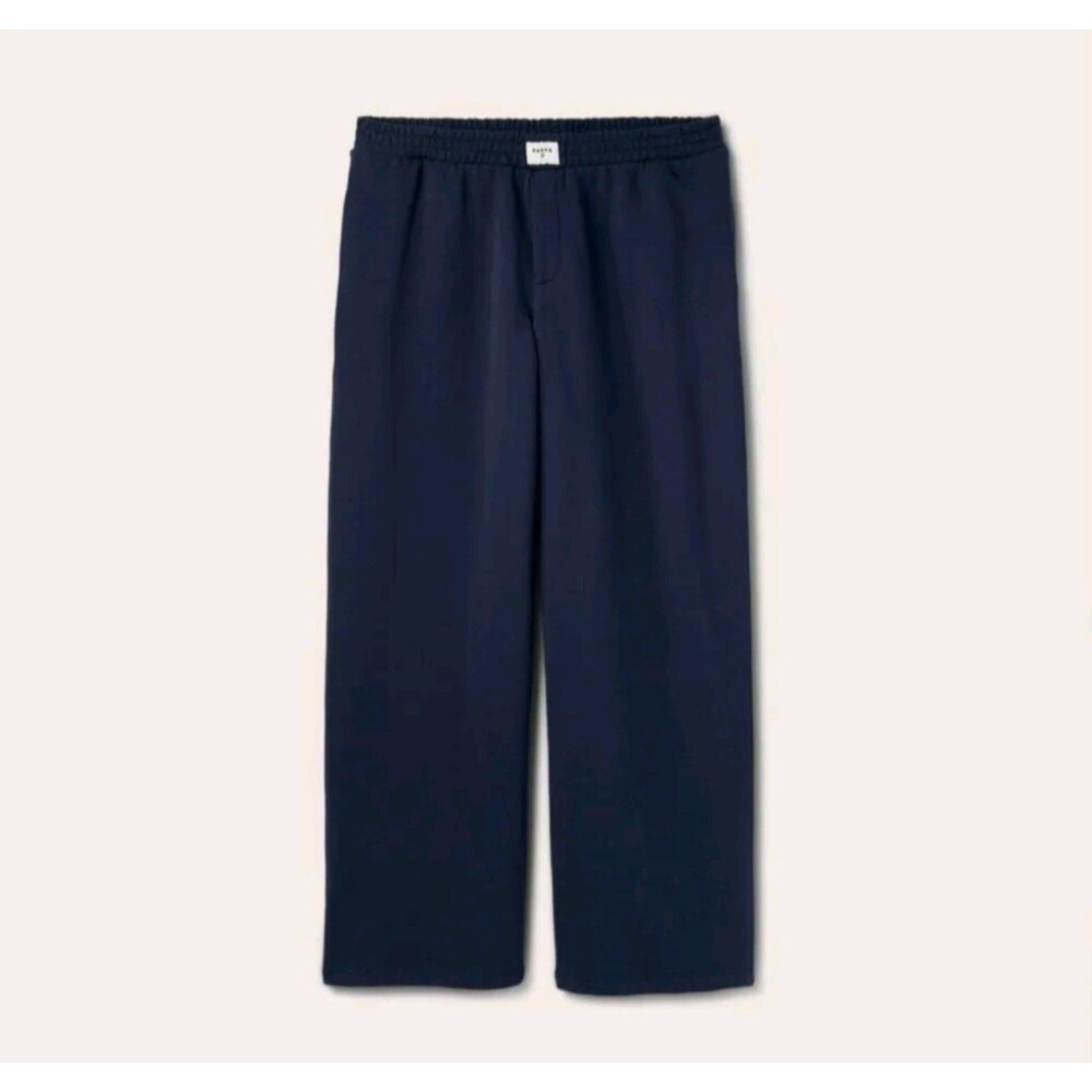 Women's Parke x Target High Rise Boxer Sweatpants Navy Blue Medium